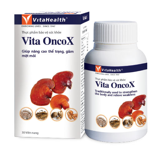 VITA ONCOX vitalhealth (đông trùng, nấm, nghệ) chai 30 viên
